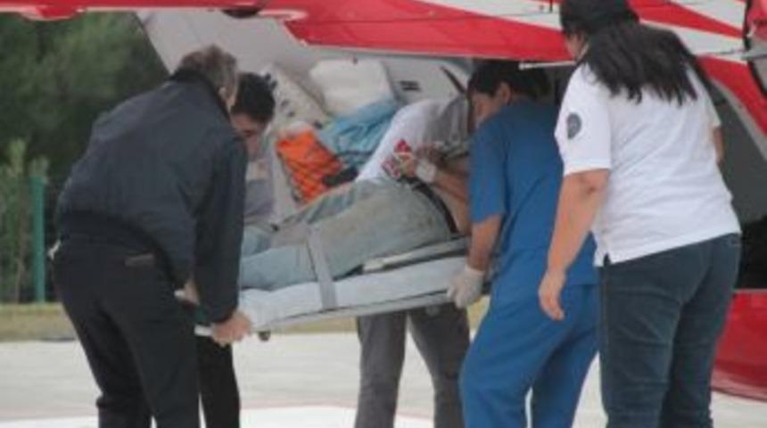 Uludağ'da Akıma Kapıldı, Helikopterle Kurtarıldı