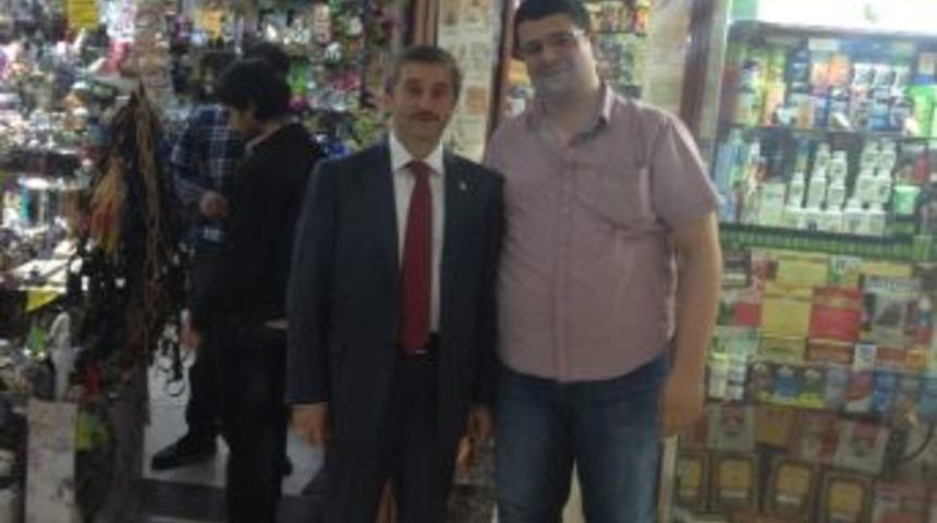 Tahmazoğlu, &Ccedil;arşı Esnafını Ziyaret Etti