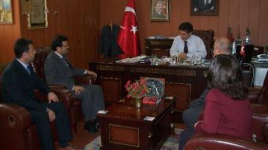 Soma Devlet Hastanesi Yeni Y&ouml;netiminden Kaymakam Karataş&rsquo;a Ziyaret