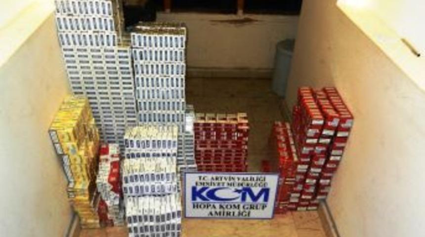 Artvin'de G&uuml;mr&uuml;k Ka&ccedil;ağı Sigara, Akaryakıt Ve Uyuşturucu Operasyonu