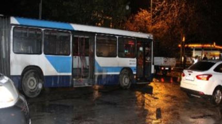 Belediye Otob&uuml;s&uuml;, Orta Ref&uuml;jdeki Ağaca &Ccedil;arptı: 1 Yaralı