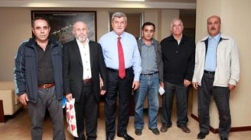 Başkan&rsquo;a hurdacılardan ziyaret