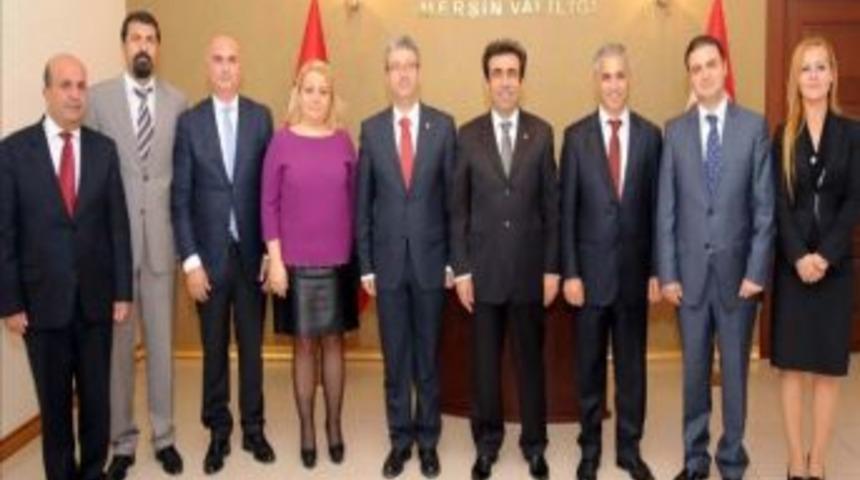 Mersin Barosu&rsquo;nun Yeni Y&ouml;netimi G&uuml;zeloğlu&rsquo;nu Ziyaret Etti