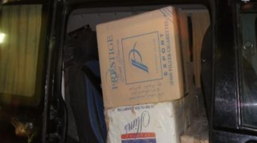 Kağızman&rsquo;da 25 Bin Paket Ka&ccedil;ak Sigara Ele Ge&ccedil;irildi