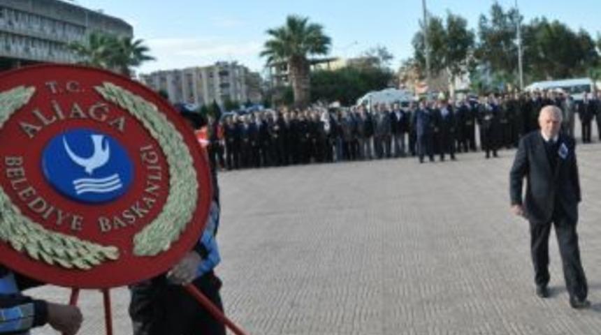 Aliağa Ata&rsquo;sını Saygı, Ş&uuml;kran Ve &Ouml;zlemle Andı