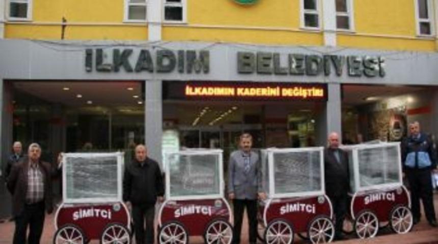 Simit&ccedil;ilere Osmanlı Mimarisi Simit Arabası