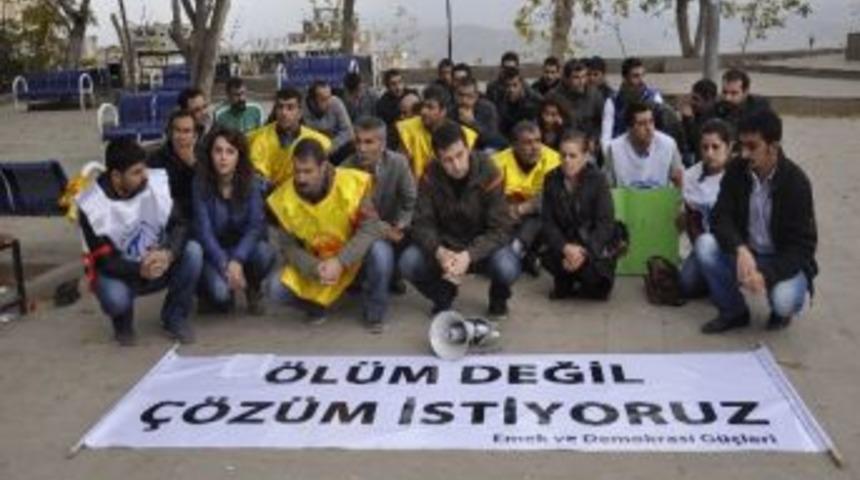 Eğitim-sen Şırnak Şubesi'nden A&ccedil;lık Grevine Destek