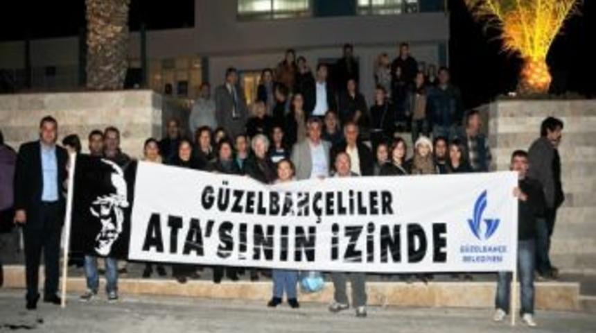 G&uuml;zelbah&ccedil;e Mustafa Kemal'i Andı