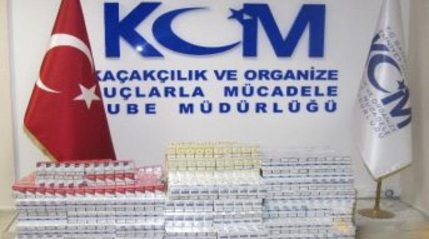 &Ccedil;ay Y&uuml;kl&uuml; Kamyonda 5 Bin 420 Paket Ka&ccedil;ak Sigara Ele Ge&ccedil;ti