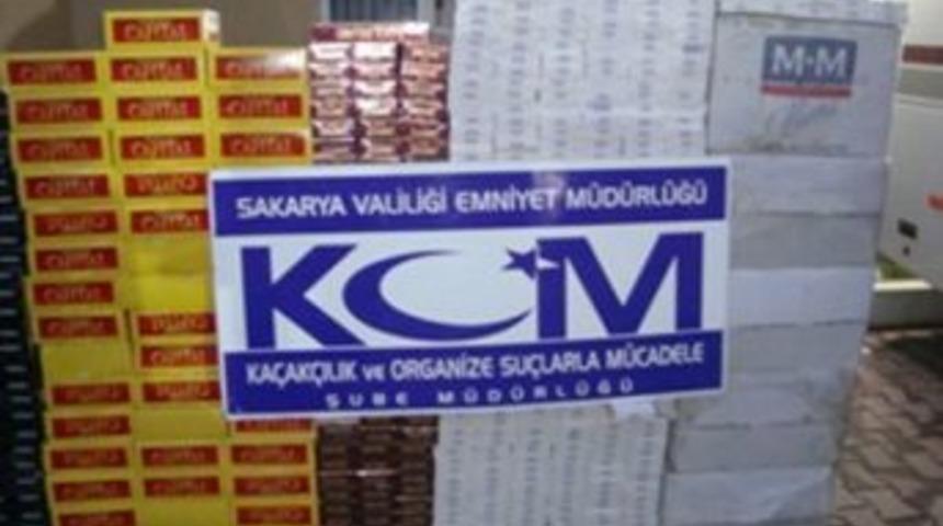 Sakarya'da 26 Bin 300 Ka&ccedil;ak Sigara Ele Ge&ccedil;irildi