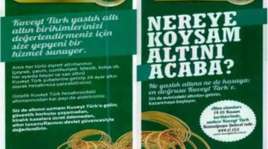 Kemalpaşa'da Bankadan Altın Toplama Kampanyası