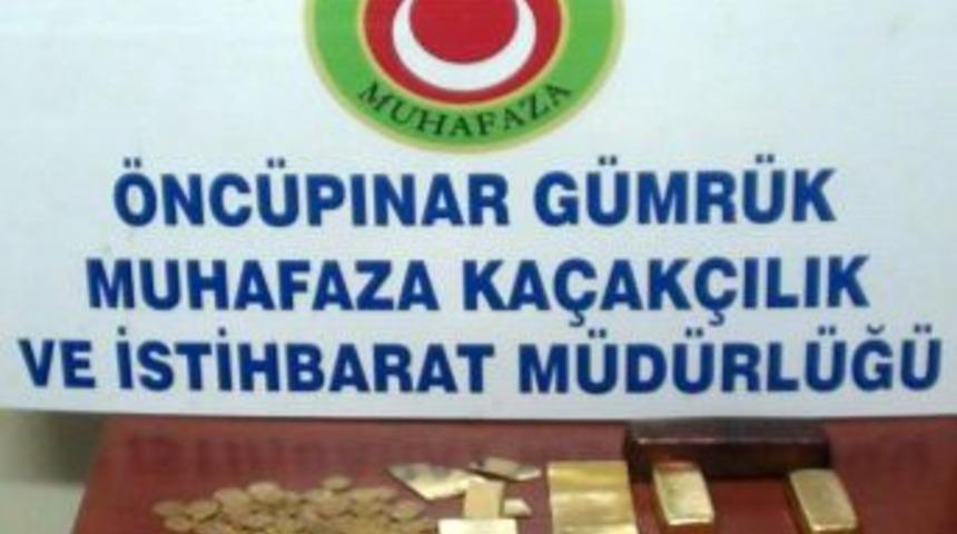 Suriye'den Ka&ccedil;ak Yollarla Getirilmek İstenen 700 Bin Tl Değerindeki Altına El Konuldu