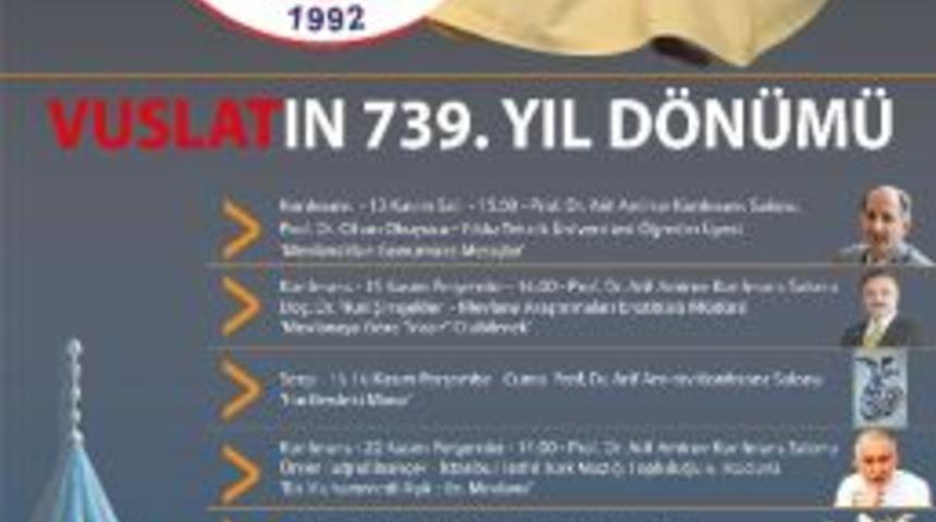 Be&uuml;, &Ouml;l&uuml;m&uuml;n&uuml;n 739. Yılında Mevlana&rsquo;yı Anıyor