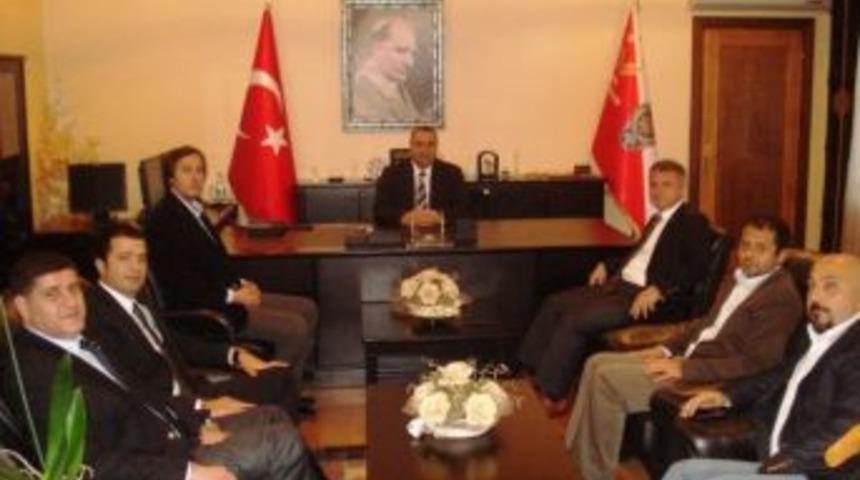 Sasiad Başkanı Aydın Bahar Emniyet M&uuml;d&uuml;r&uuml; Mustafa Aktaş&rsquo;ı Ziyaret Etti