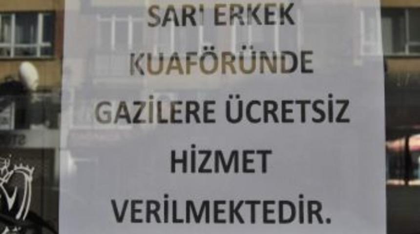 Eskişehir&rsquo;de Gazilere &Uuml;cretsiz Kuaf&ouml;r Hizmeti