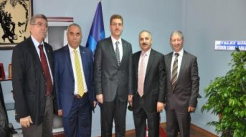 Başkan Din&ccedil;er&rsquo;den M&uuml;d&uuml;r Kutlu&rsquo;ya Hayırlı Olsun Ziyareti