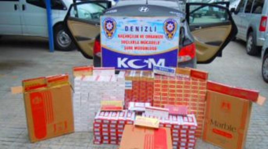 Denizli&rsquo;de 10 Bin Paket Ka&ccedil;ak Sigara Ele Ge&ccedil;irildi
