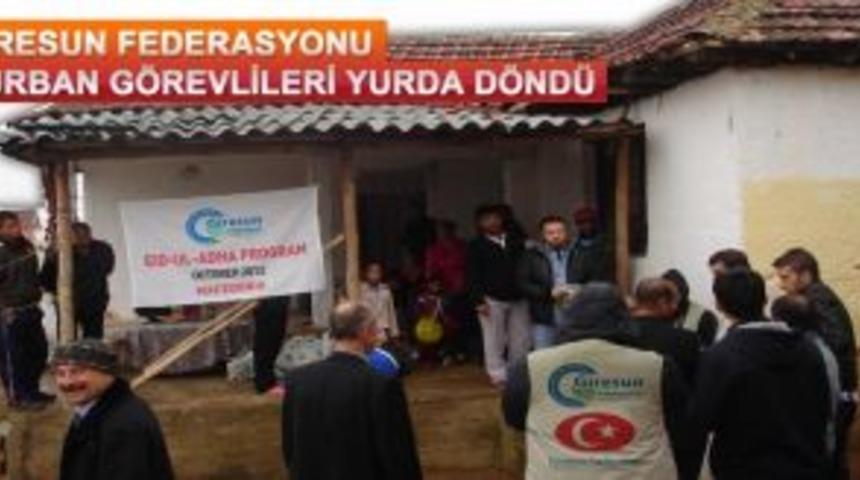 Kurban yardımı gezisi g&ouml;revlileri yurda d&ouml;nd&uuml;