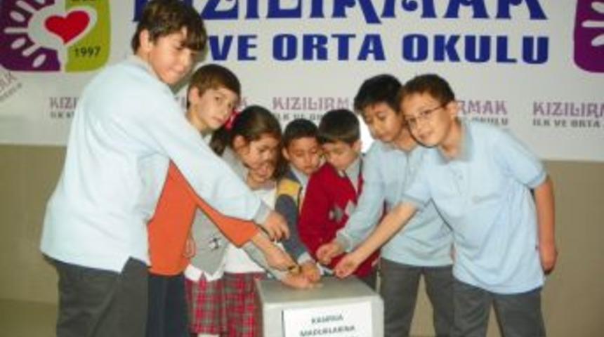 Minikler, Ha&ccedil;lıklarını Amerika'daki Afetzedelere G&ouml;nderdi