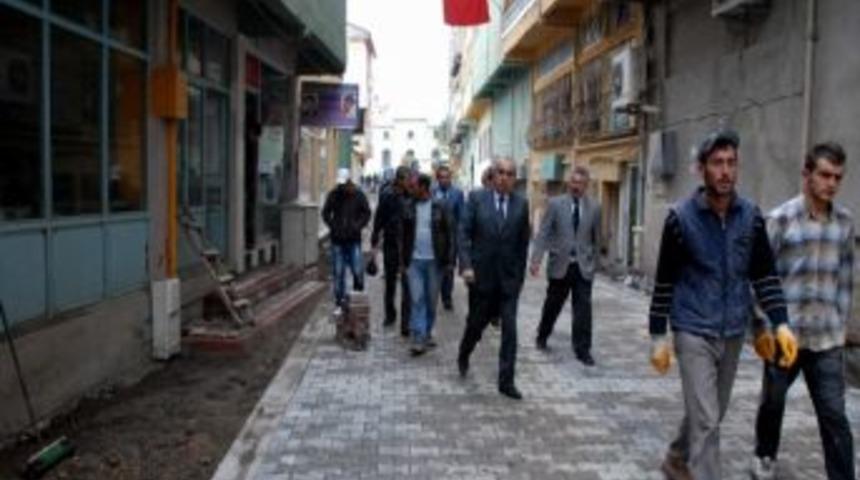 Suşehri Belediyesi Parke Taşı D&ouml;şeme &Ccedil;alışmaları