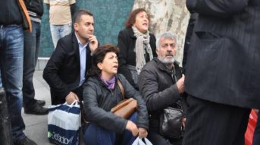 Başbakanlık Ofisi &Ouml;n&uuml;nde &lsquo;a&ccedil;lık Grevi&rsquo; Protestosu: 6 G&ouml;zaltı