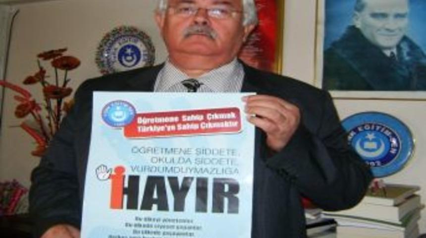 Aydın T&uuml;rk Eğitim Sen&rsquo;den &Ouml;ğretmene Şiddete Kınama