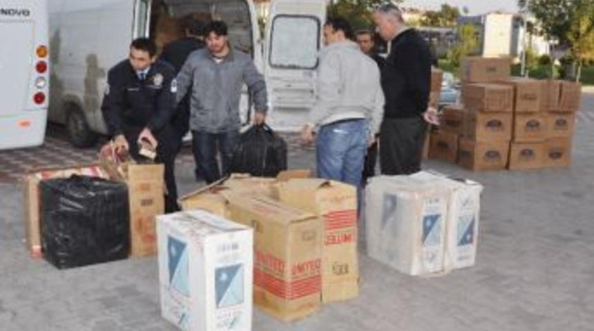 Minib&uuml;sten 30 Bin Paket Ka&ccedil;ak Sigara &Ccedil;ıktı