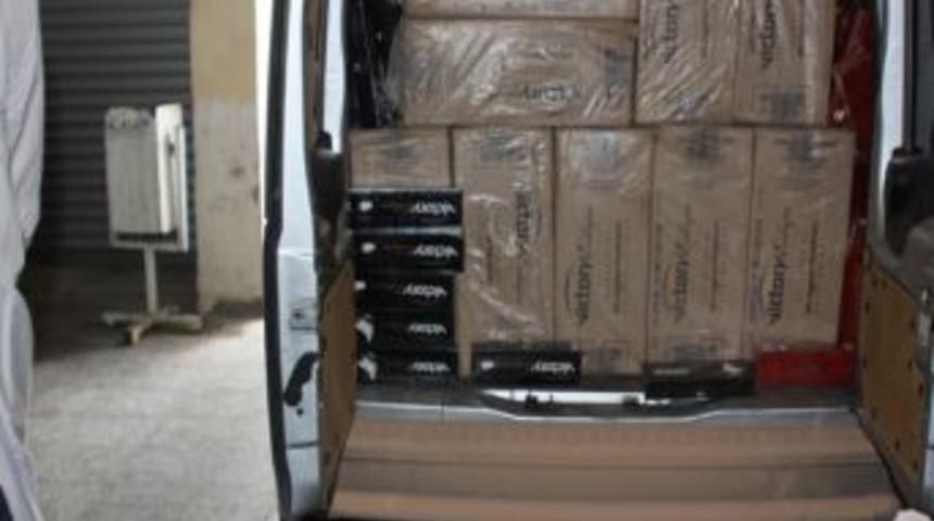 Bayburt&rsquo;ta 35 Bin 924 Paket G&uuml;mr&uuml;k Ka&ccedil;ağı Sigara Yakalandı