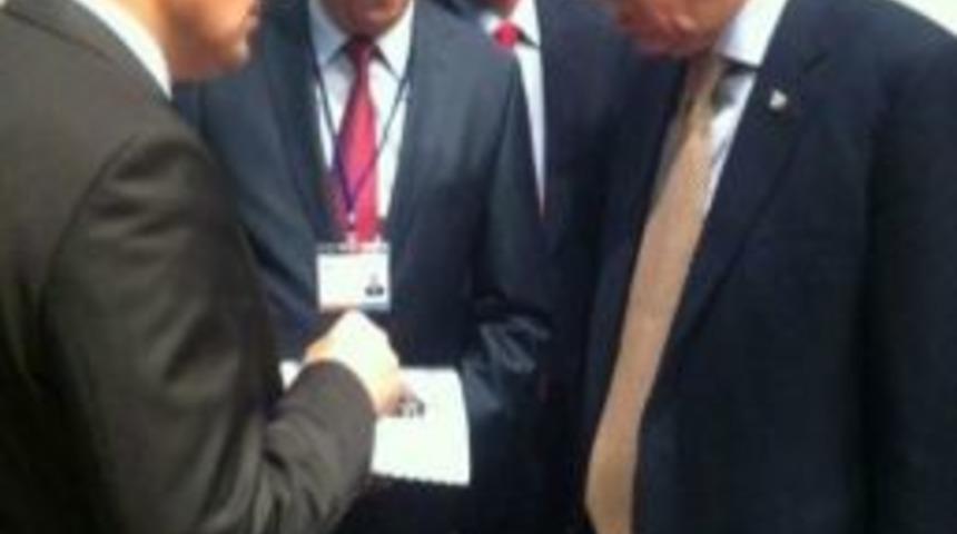 Belediye Başkanı Ahmet &Ccedil;akır, Başbakanla G&ouml;r&uuml;şt&uuml;