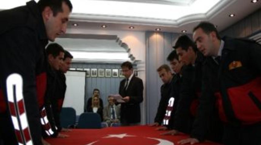 Bolu&rsquo;da 9 İtfaiyeci Yemin Etti