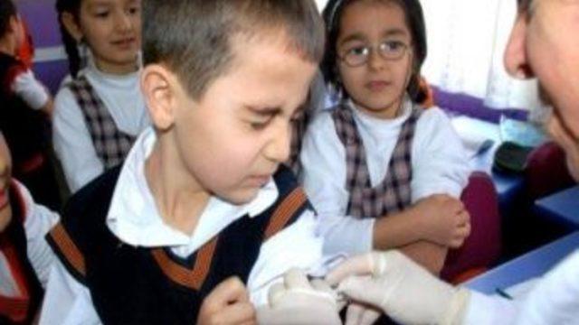 Çıldır'da Öğrencilere Tetenoz Aşısı Yapıldı