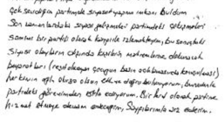 Ak Parti Boz&uuml;y&uuml;k İl&ccedil;e Y&ouml;netim Kurulu &Uuml;yesi B&uuml;lb&uuml;l&rsquo;&uuml;n İstifası