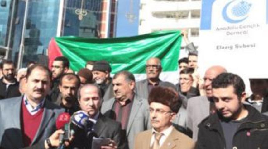 Elazığ'dan İsrail'e protesto