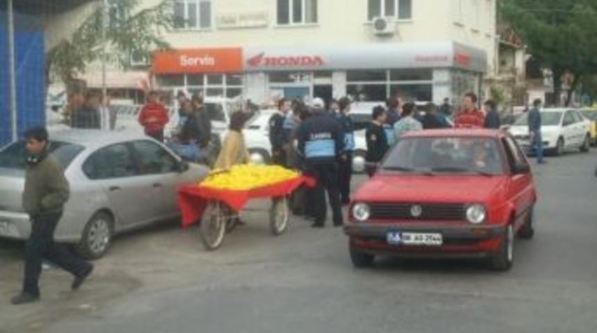 Pazarda Seyyar Satıcı Operasyonu