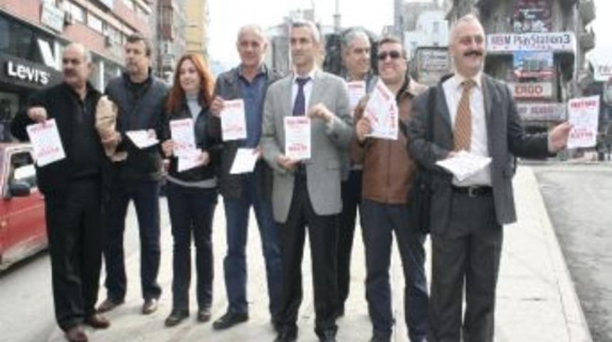 Zonguldak Demokrasi Platformu Miting İ&ccedil;in Bildiri Dağıttı