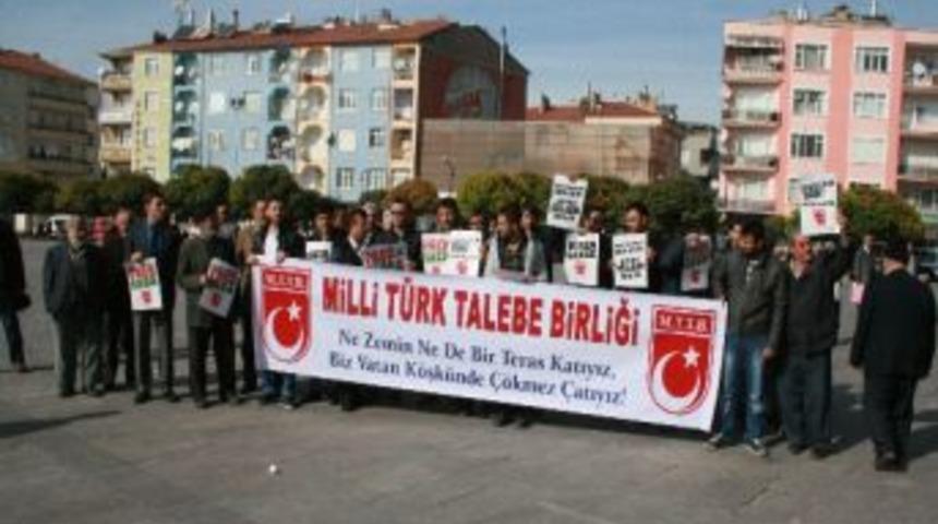 Karaman&rsquo;da İsrail Protesto Edildi