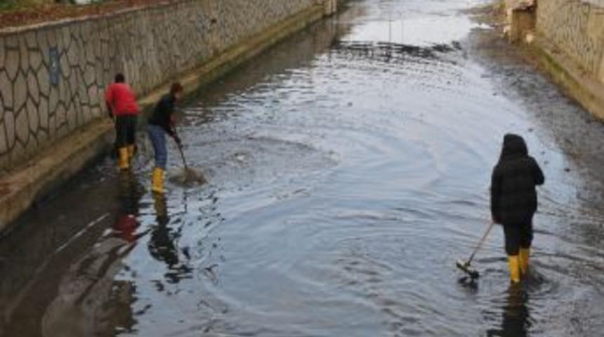&Ccedil;ivi Deresi Temizleniyor