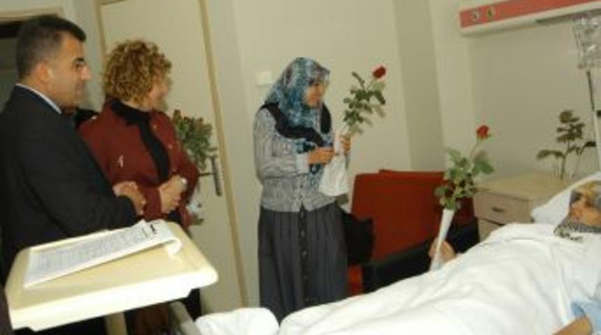 Başkan &Ccedil;ırak hastaları ziyaret etti