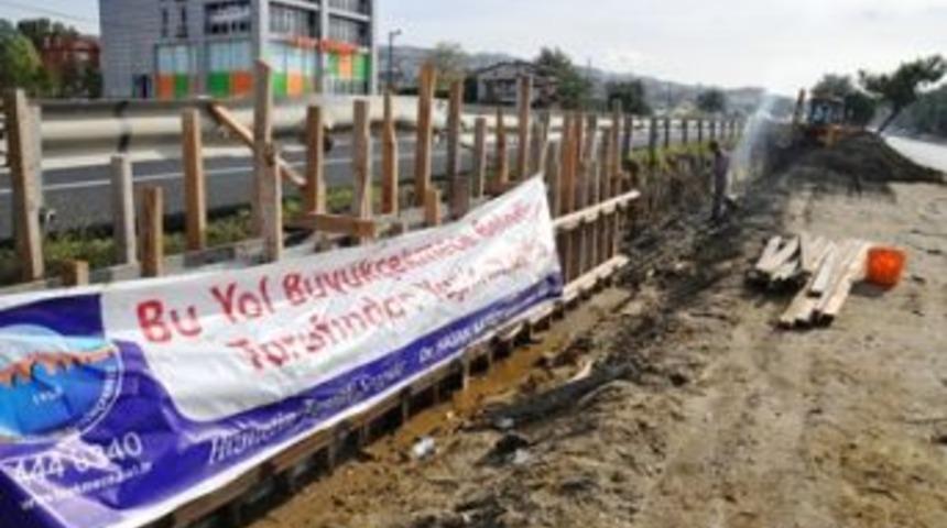 Kumburgaz&rsquo;a otopark alanları oluşturuluyor.