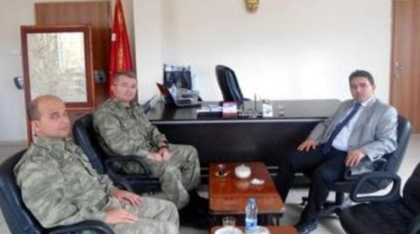 Albay Alkan&rsquo;dan Kaymakam Kaya&rsquo;ya Ziyaret