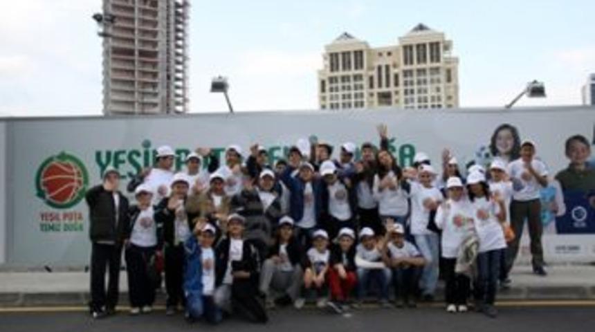 Ataşehirli &ccedil;ocuklar basketbol ma&ccedil;ında