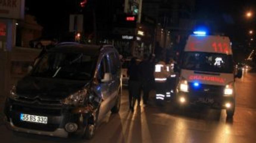 Samsun&rsquo;da Trafik Kazası: 1 Yaralı