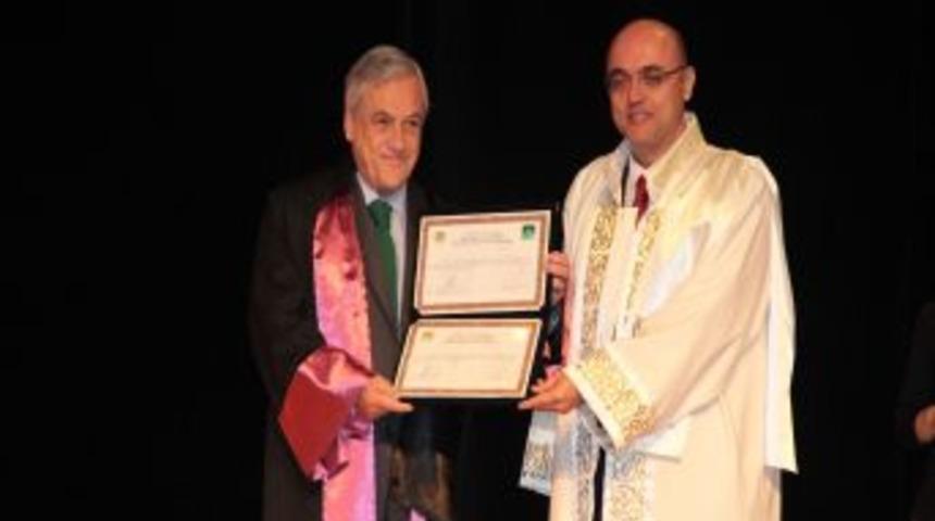 İstanbul &Uuml;niversitesi'nden Şili Cumhurbaşkanı Pinera'ya Fahri Doktora