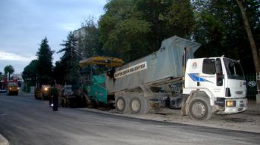Ordu caddesi asfaltlandı