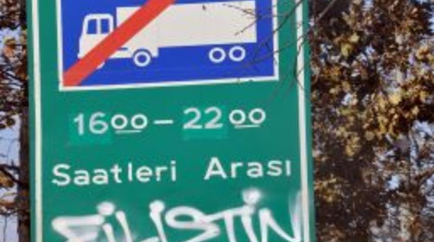 İsrail Konsolosluğu &Ouml;n&uuml;nde Protesto Eylemi