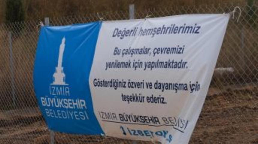 İzmir B&uuml;y&uuml;kşehir Belediyesi'nin Yapmaya Başladığı Yol Ka&ccedil;ak &Ccedil;ıktı
