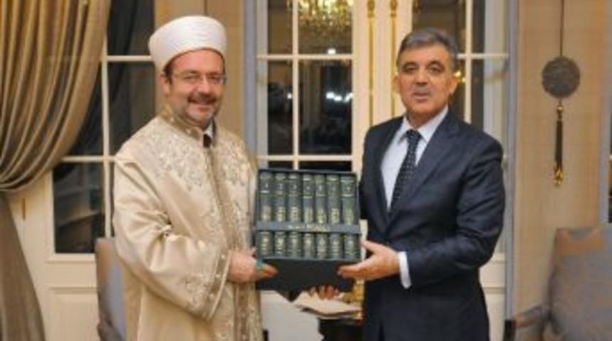 G&uuml;l, G&ouml;rmez Ve İslam Şurası Heyetini Kabul Etti