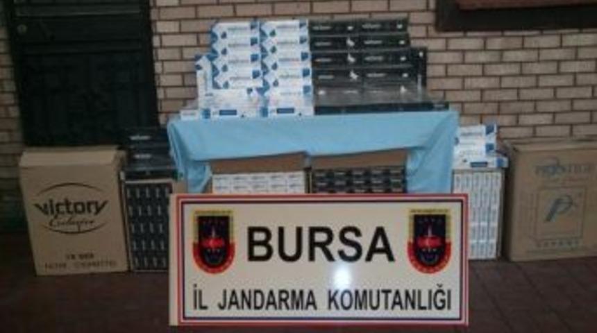 Jandarmadan Ka&ccedil;ak Sigara Operasyonu