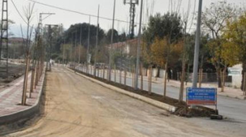 G&uuml;zelce girişi ağa&ccedil;landırıldı