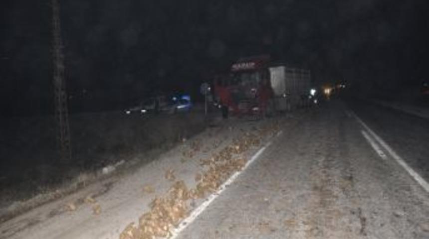 Tır, Pancar Y&uuml;kl&uuml; Trakt&ouml;re &Ccedil;arptı